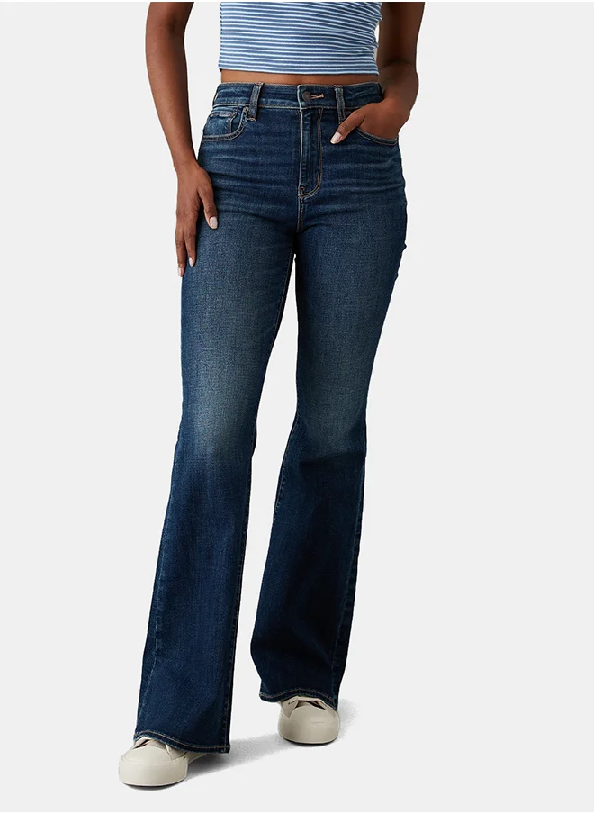 امريكان ايجل AE Next Level Super High-Waisted Flare Jean