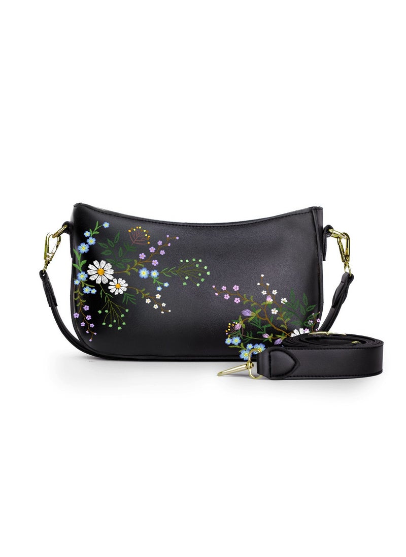 Tat 23-The Blue Roses Crossbody bags black  - Image 1