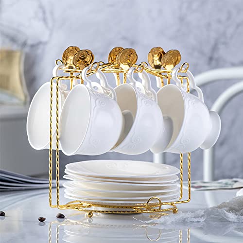 YY YEARCHY Coffee Cup Stand Holder Display Stand Mug Tea Rack Cup and Saucer Countertop Storage Organizer Dryer Hook Decoration - Image 1