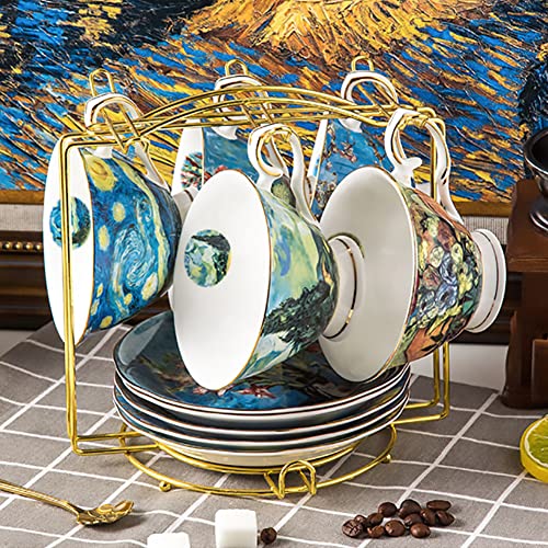 YY YEARCHY Coffee Cup Stand Holder Display Stand Mug Tea Rack Cup and Saucer Countertop Storage Organizer Dryer Hook Decoration - Image 2