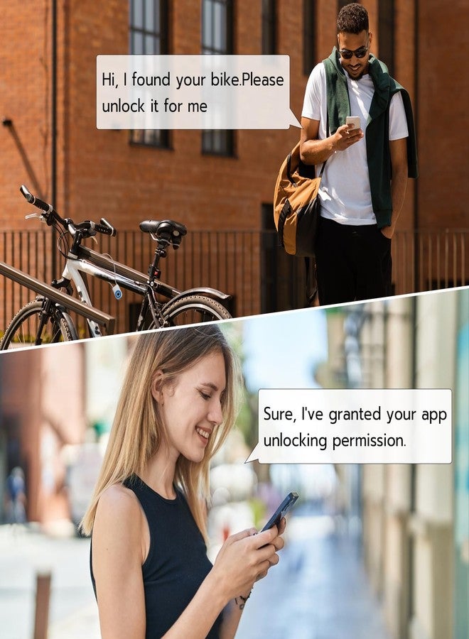 Elinksmart Cord Padlock Waterproof Fingerprint Cable Lock eLinksmart Bluetooth App Bike Lock Outdoor Travel Lock - 38cm Steel Cable Lock for Kids Adults Fridge French Door Small Folding Bicycle Helmet - Image 5