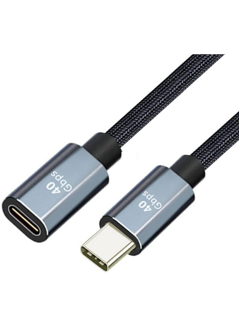 كابل تمديد USB C - سرعة نقل 40 جيجابت/ث - شحن سريع 100 واط وجودة عرض 8K - عملي ومتين للاستخدام اليومي - Image 1