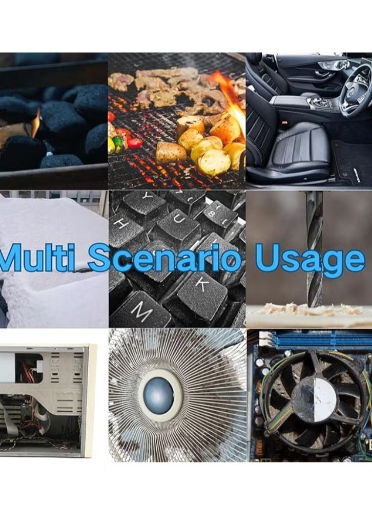 ELTRAZONE نفاخ هواء محمول مزود بالطاقة – مروحة هواء صغيرة قابلة للتعديل للسرعة لتنظيف السيارات، التخييم، والاستخدام الخارجي – نفاخ هواء محمول عالي السرعة للتجفيف السريع والتنظيف المتنوع - Image 2