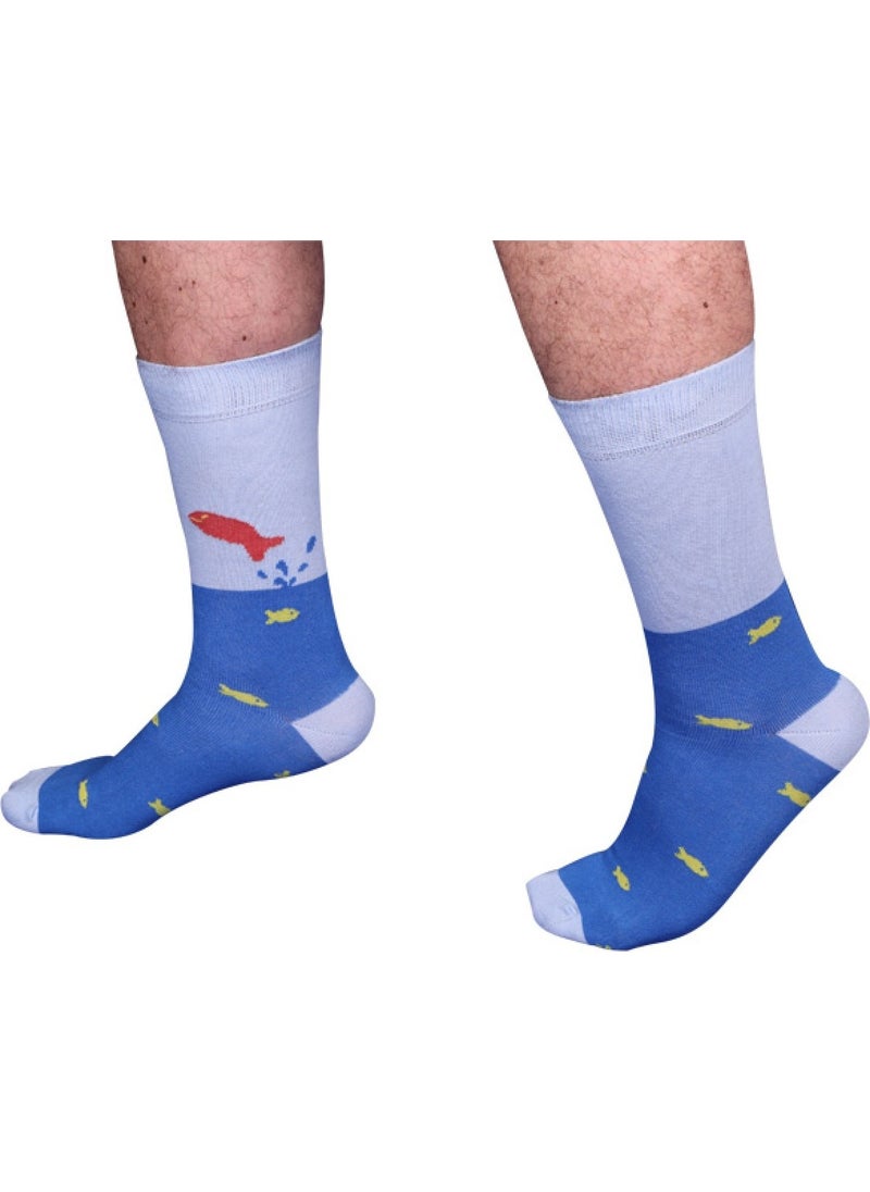The Socks Company - The Sock Company Individualism Patterned Mixed Men's Socks 15KDCR120E - Image 1