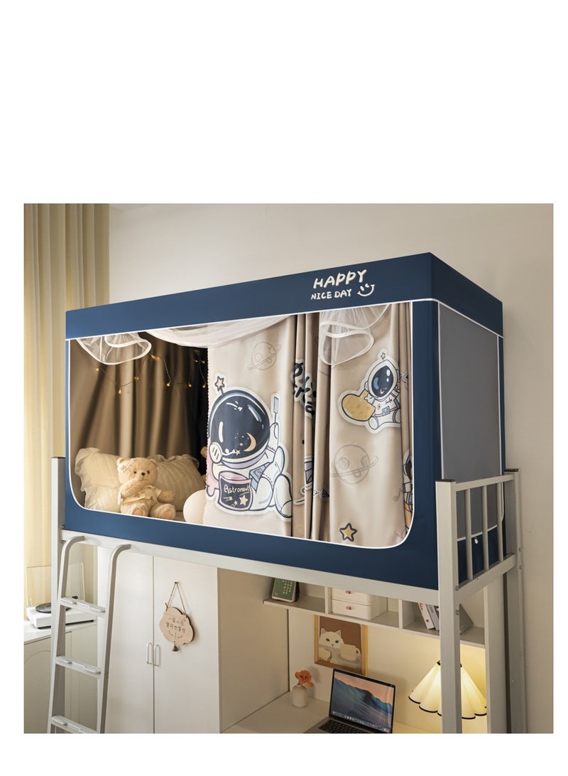 Bed Canopy Tents Curtain Blackout Curtain Single Bed Tent Curtain Student Shading Cloth Bed Canopy Mosquito Net Student Sleep Privacy Protection - Image 1