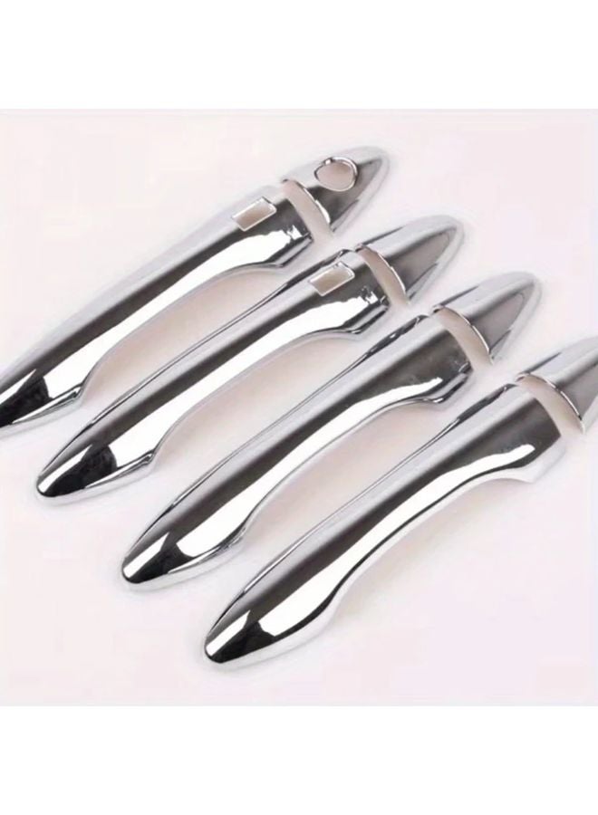 8pcs Hyundai IX35 Tucson 2009 2014 Chrome Car Door Handle Cover Trim Silvery Color - Image 1