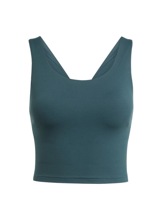 Adidas Adidas All Me Ms Tank W Green Training Bra For Women  - Image 1