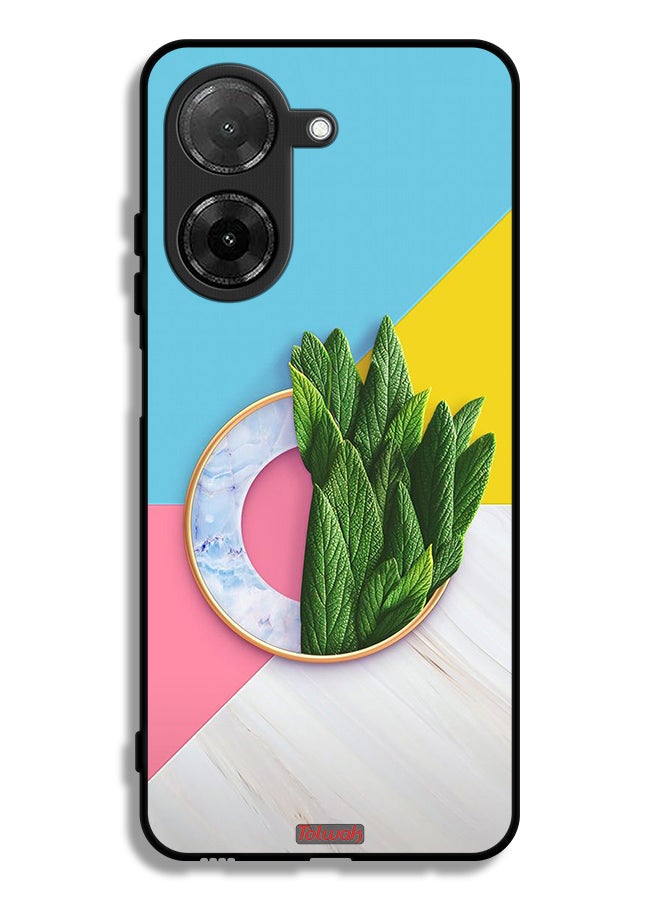 Tolwak Xiaomi Redmi A5 4G Protective Case Cover Leaves Abstract Pattern - Image 1