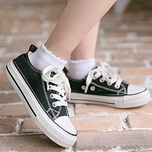 Looching 5 Pack Baby Girls Boys Mesh Thin Socks Cotton White Kids Toddler Soft No Show Ankle Socks 1-12T Kids - Image 3