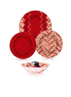 Luminarc LUMINARC DINNER SET 24 PIECES -WOODIE RED 