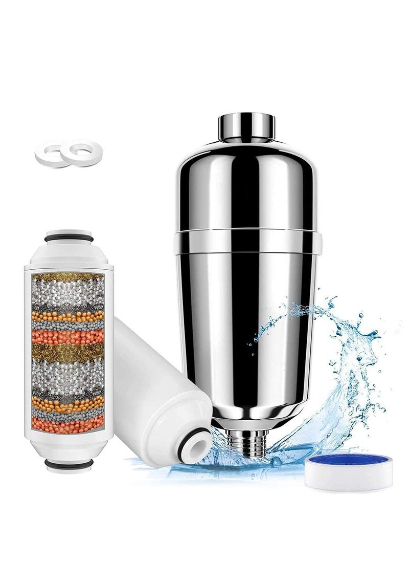 Joshberg 16 Stage Shower Filter，Shower Head Filter，Hard Water Filter to Remove Chlorine Impurities and Heavy Metals from Water with KDF and Calcium Sulphite Beans  - Image 4