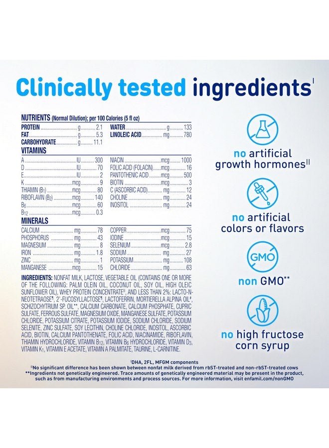Enfamil Enspire Optimum Baby Formula, with Immune-Supporting Lactoferrin, Our Closest Formula to Breast Milk, Brain Building DHA, Dual Prebiotics, Infant Formula Powder, Baby Milk, 20.5 Oz - Image 5