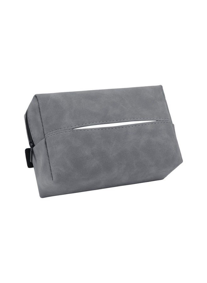 Car Tissue Holder for 120 Standard Tissue Vehicle Seat Extra Large Suede Tissue Box Cover Napkin Box - Image 1