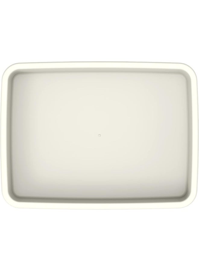 Cosmoplast صينية كبيرة عالمية متعددة الاستخدامات بلاستيك أبيض فاتح 42x31x8 سم  - Image 4