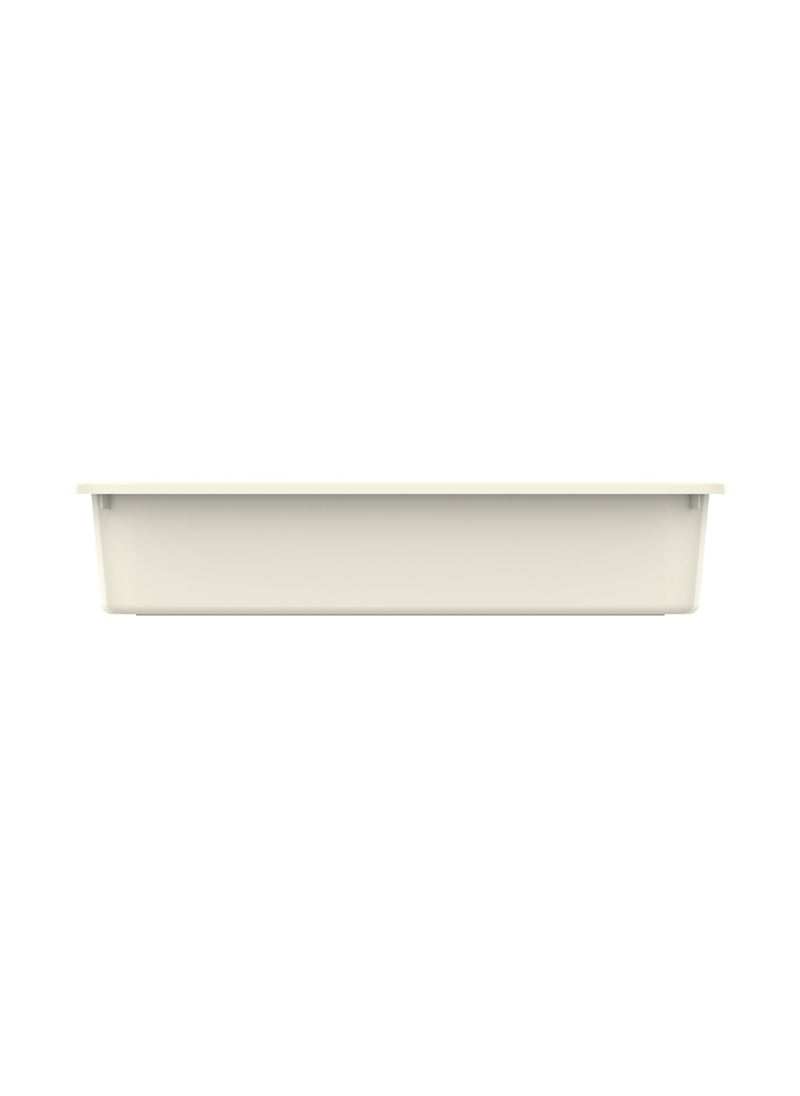 Cosmoplast - Multipurpose Universal Large Plastic Tray 42 x 31 x 8 cm (Off White ) - Image 1