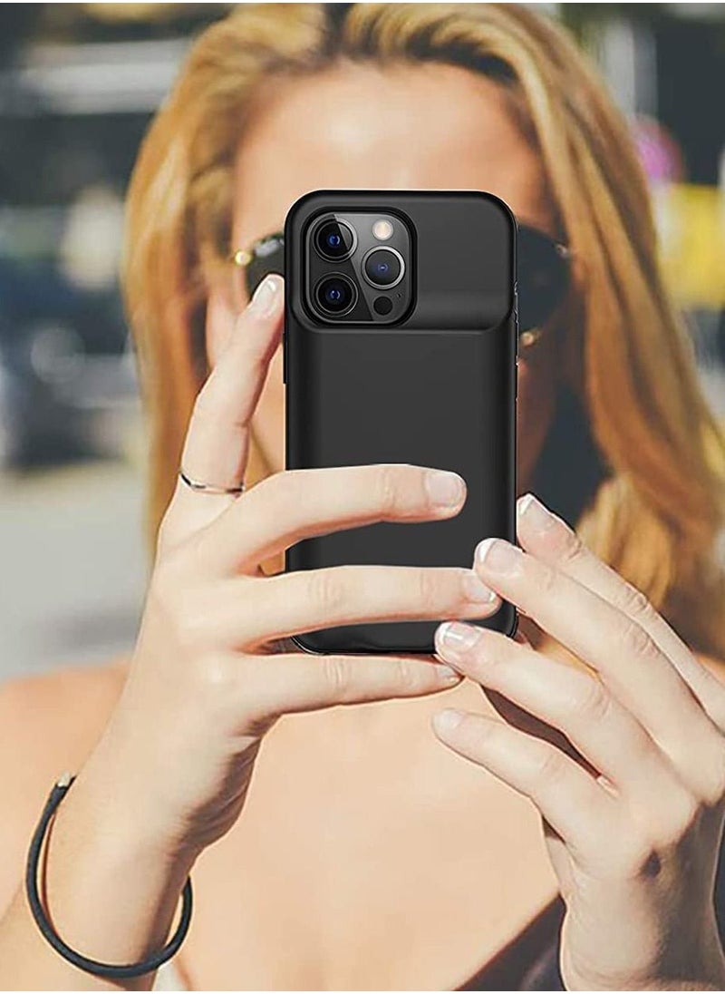 Phone Planet - Battery Case for iPhone 13 Pro Max, Portable Battery Pack, Rechargeable Smart Charger Case, External Battery Charging Case, Compatible with (iPhone 13Pro Max, 4500 Mah). - Image 1