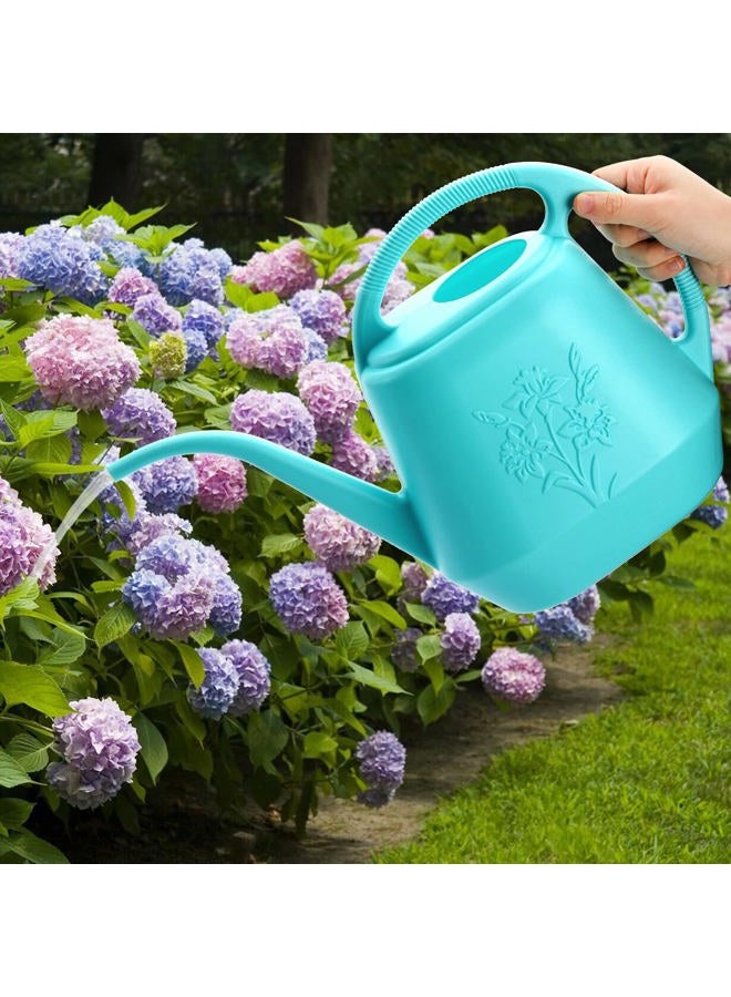 Fasmov 1-Gallon Plastic Watering Can with Comfortable Handle, Garden Watering Cans Long Spout for Indoor Outdoor Watering Plants, Bright Blue - Image 5