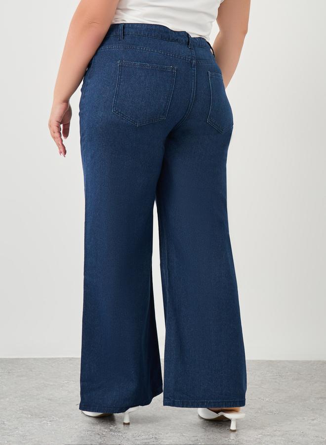 Styli Plus High Rise Loose Fit Jeans - Image 4