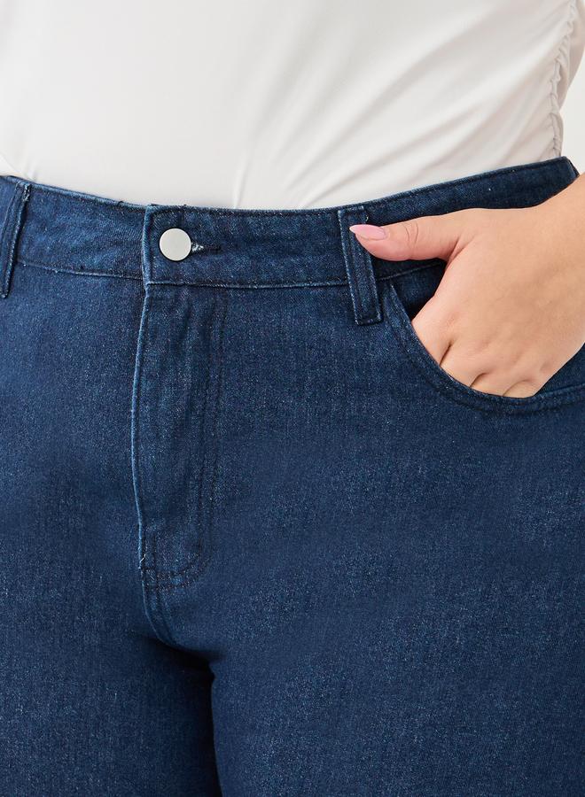 Styli Plus High Rise Loose Fit Jeans - Image 3