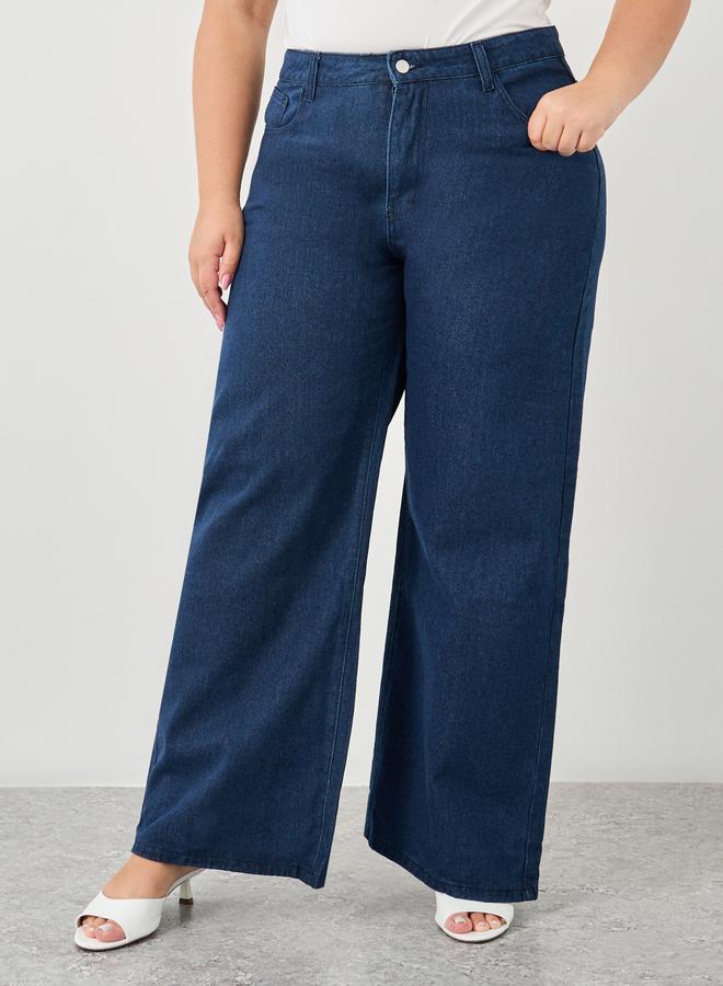 Styli Plus High Rise Loose Fit Jeans - Image 2