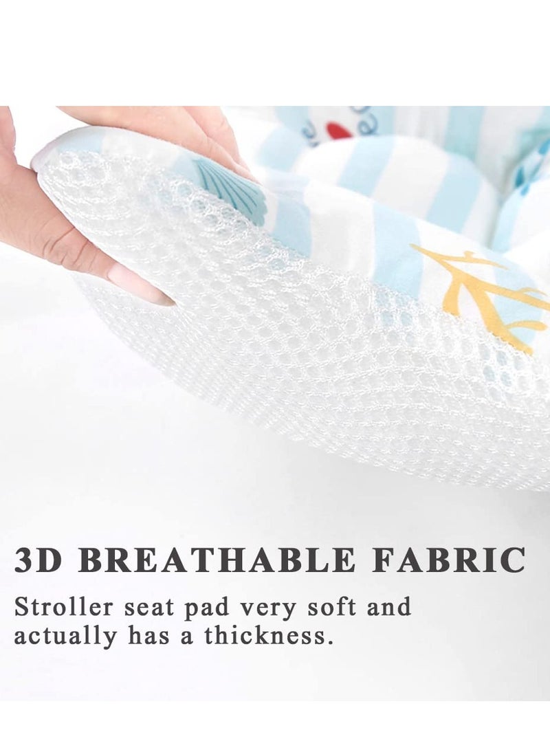 3D Air Mesh Breathable Car High Chair Cushion for Infant Soft Padding Stroller Liner Universal Baby Seat Pad Liner for Stroller Baby Seat Pad
