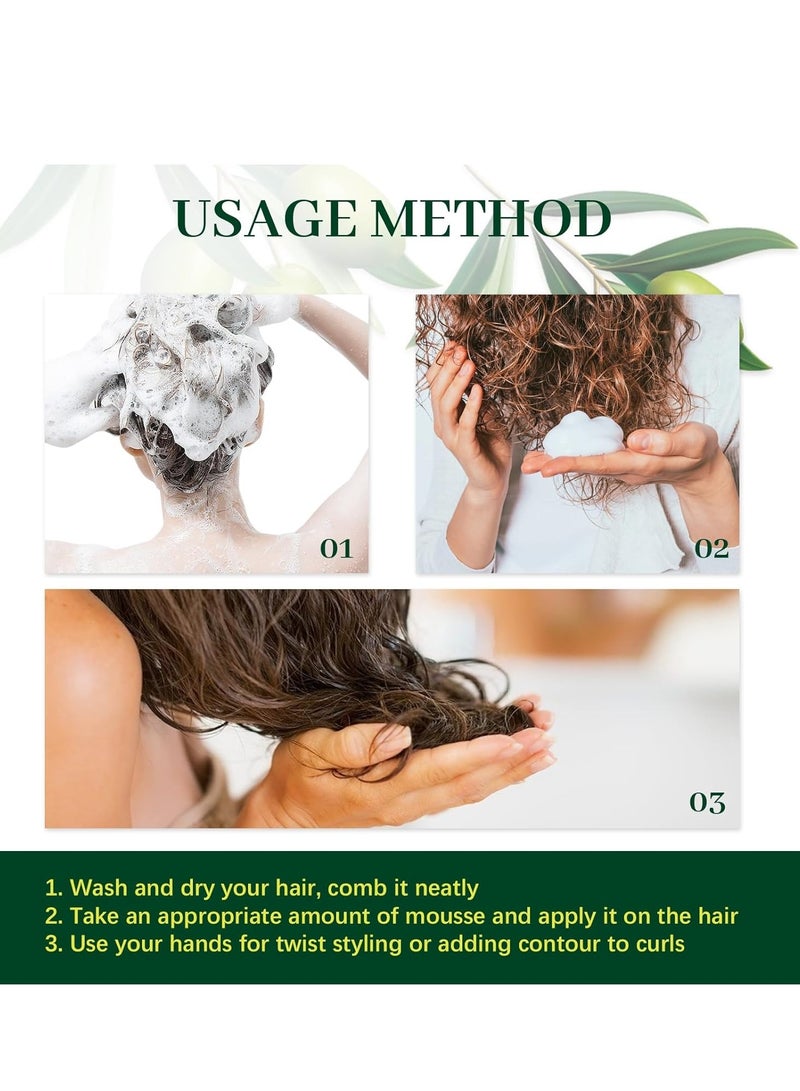 إيلهو تركيبة زيت الزيتون المغذية لزيت الزيتون 60 مل ، ثبات طويل الأمد ، يحدد ويعزز تجعيد الشعر ، ويرطب وترطيبه ، وحماية مضادة للتجعد ، خفيفة الوزن وغير دهنية 60 مل - Image 5