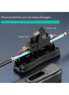 CMGTYYD USB3.0 Extension Cable with Power Button 5Gbps Data Transfer Male to Female Extend Cord 3.3ft for Keyboard PowerSwitch  - Image 4
