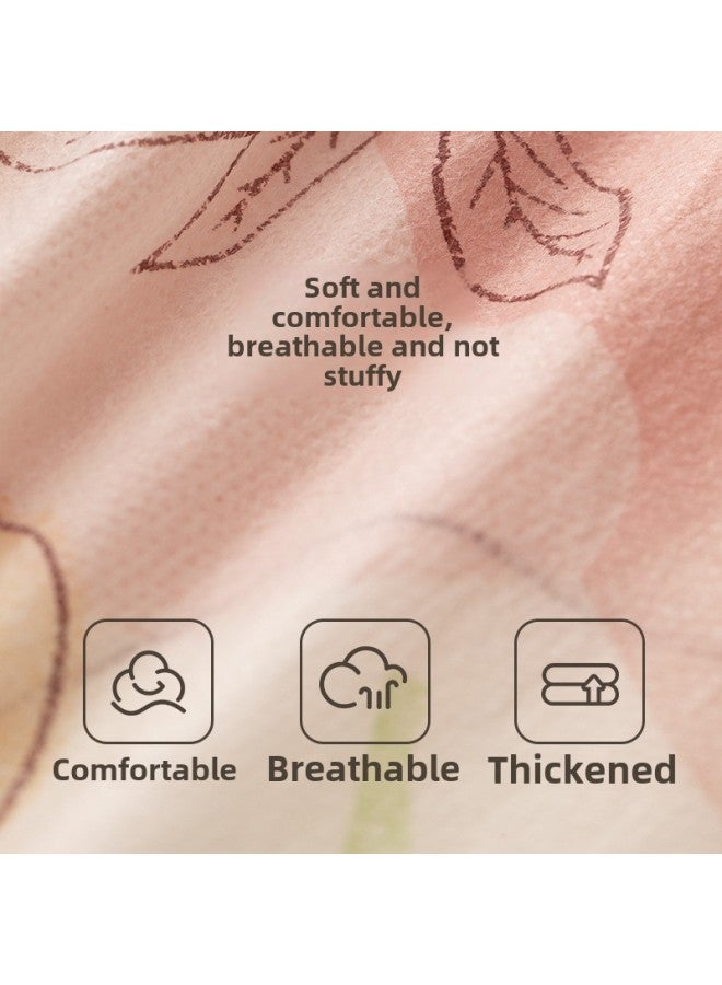 Time Disposable Bed Sheet Quilt Cover Pillowcase Travel Portable Double Four-piece Travel Suit Increased Thickening-Color:[Vacuum] Women's White Throwing Bathrobe 100cm 1 Pack - Image 2