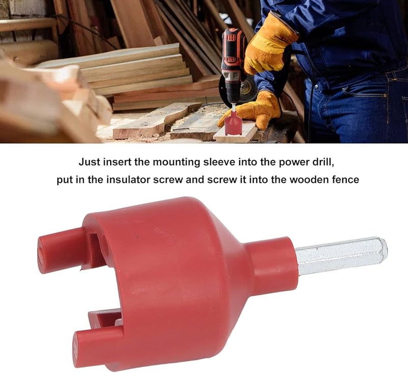 غلاف عازل للسياج الكهربائي لسهولة التركيب على أعمدة المزرعة والحديقة - Image 4