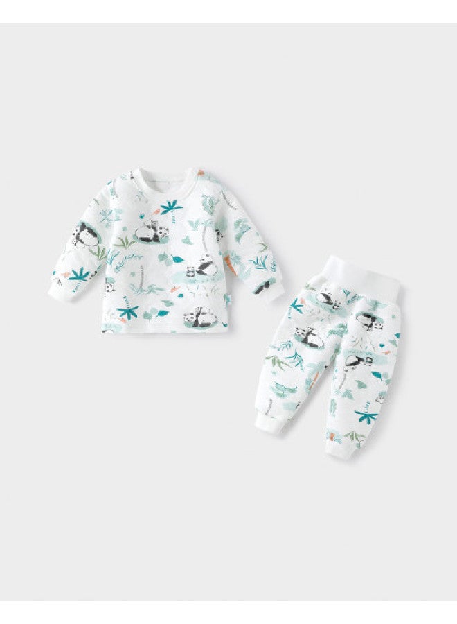YISHUANGER Girls' Thickened Thermal Underwear, Boys' Base Layer Clothing - Image 1