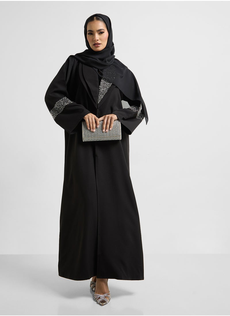 Khizana Embellished Abaya With Sheila  - Image 5