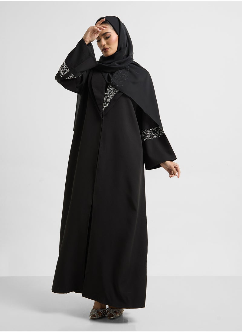 Khizana Embellished Abaya With Sheila  - Image 1