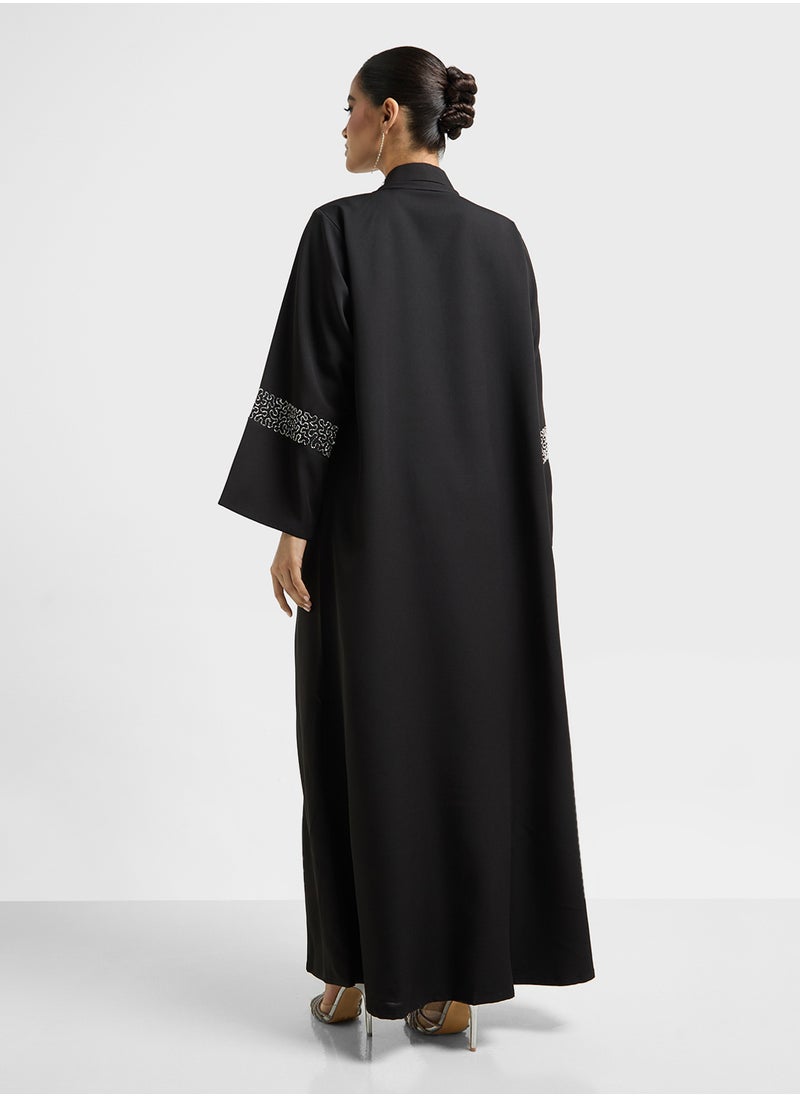 Khizana Embellished Abaya With Sheila  - Image 2