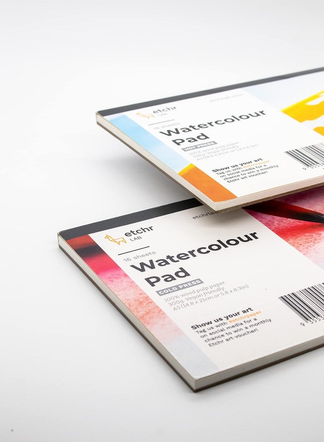 ETCHR Wood Pulp Watercolor Block, A4 Hot Press - Journal Block - 16 Pages - Student Grade Paper Pad - Image 3