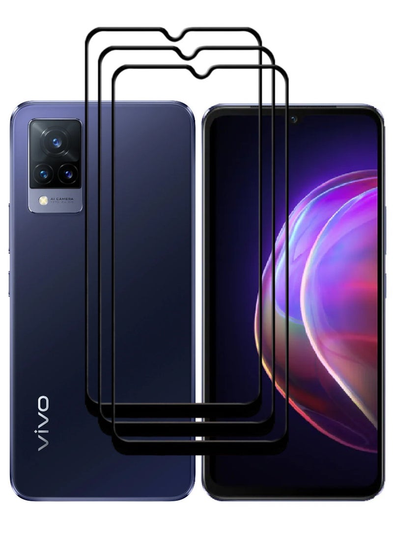 أكاليكس 3  قطع، حماية شاشة،  لهاتف فيفو V21  ، جودة ممتازة. - Image 1