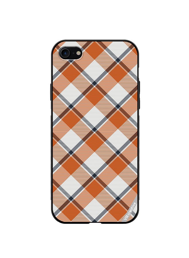 VR CREATIVE Protective Case Cover For Apple iPhone 7/8/SE 2020 Check Texture Design Multicolour - Image 1