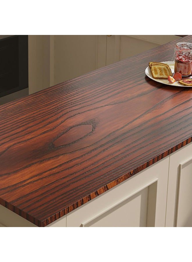 ICOOP Wood Wallpaper Peel and Stick Wood Contact Paper Textured Contact Paper for Countertops Drawers Vintage Wallpaper for Bathroom Kitchen Vinyl Peel and Stick Cabinet Covering Desk Wrap 15.8"×120" - Image 1