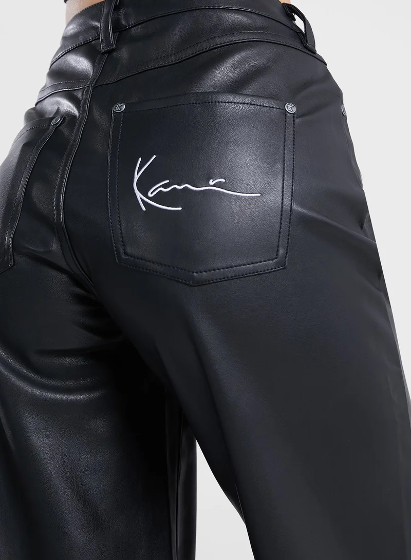 Karl Kani Small Signature Pu Wide Fit Pants