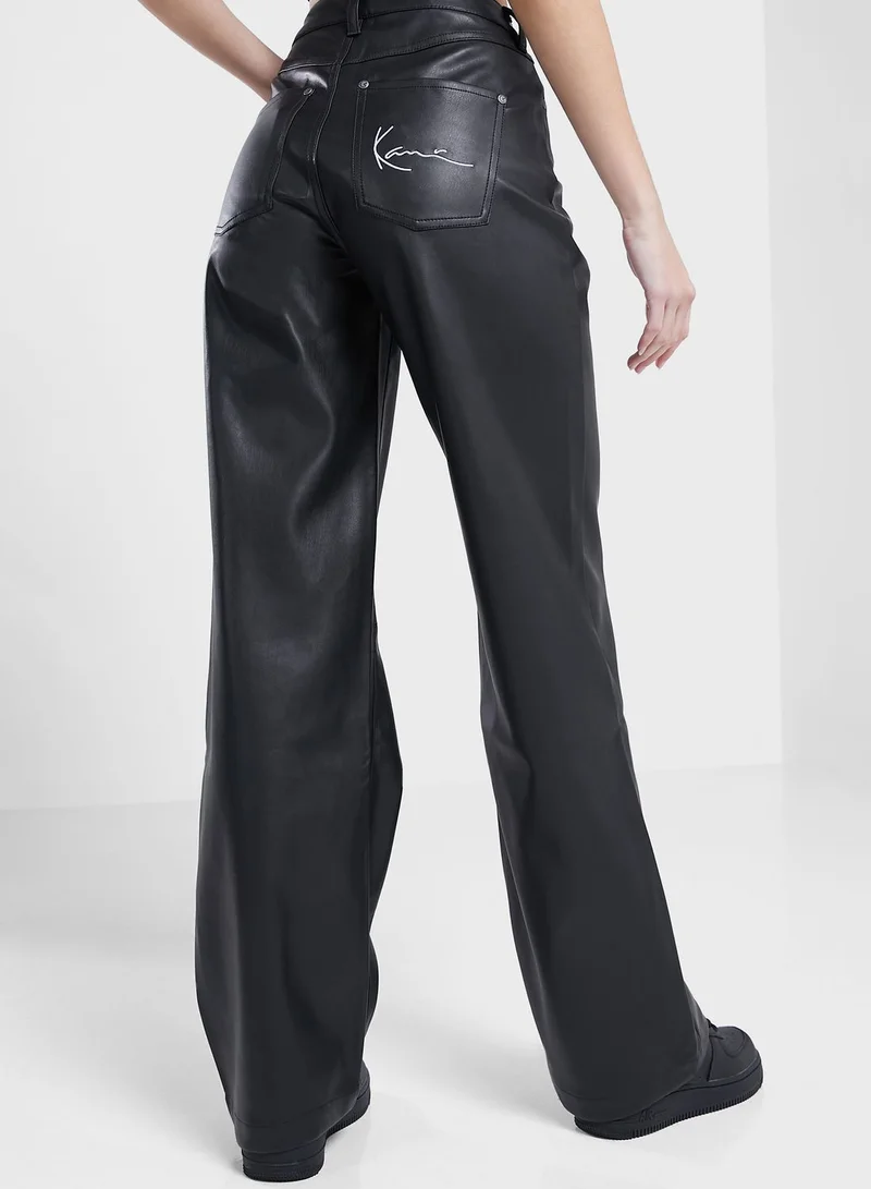 Karl Kani Small Signature Pu Wide Fit Pants