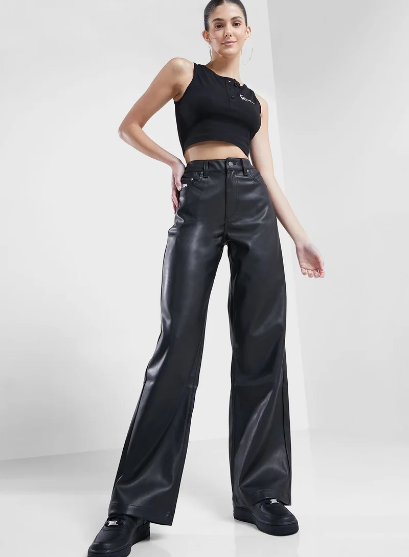 Karl Kani Small Signature Pu Wide Fit Pants
