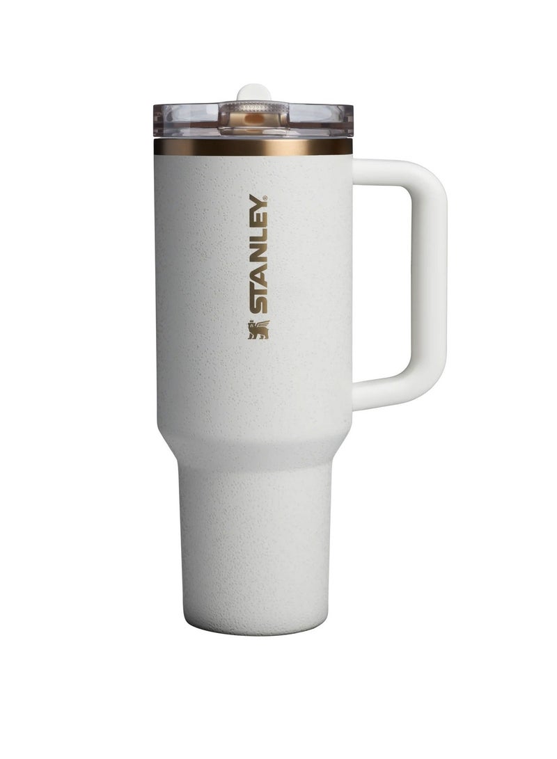 ستانلي كوب قهوة حراري خفيف الوزن وقابل للحمل من ستانلي كوينشر، كوب ماء متين مانع للتسرب، كوب معزول من الفولاذ المقاوم للصدأ سهل التنظيف للمشروبات، (قطعة واحدة، أبيض)