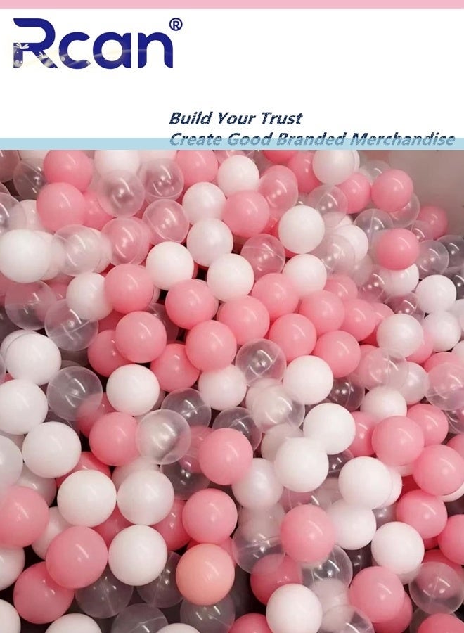 Rcan Ball Pit Balls 100-Cute Ocean Ball Macaroon Colorful Soft Plastic Fun Baby 5.5 CM Water Pool Ocean Wave Ball for Kids Playhouse Pool Tent Ball Pit Accessories - Image 1