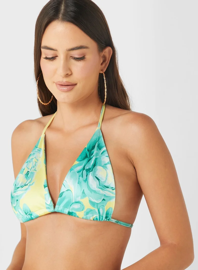 sweat szn Samara Floral Upside Down Bikini Top