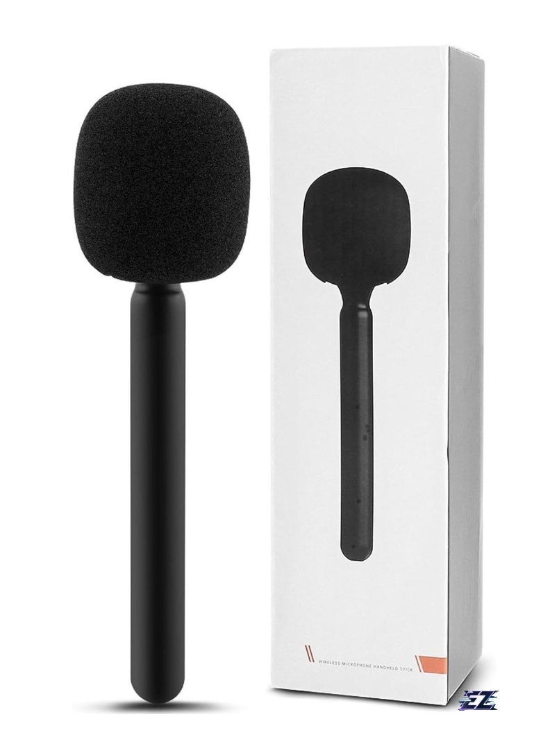 Wireless Microphone Adapter for DJI Mic 2 – Handheld Mount Compatible with Wireless Interview Microphone Systems – Perfect for Vlogs, Podcasts, Interviews, and Professional Audio Recording – Easy Setup & Clear Sound Capture