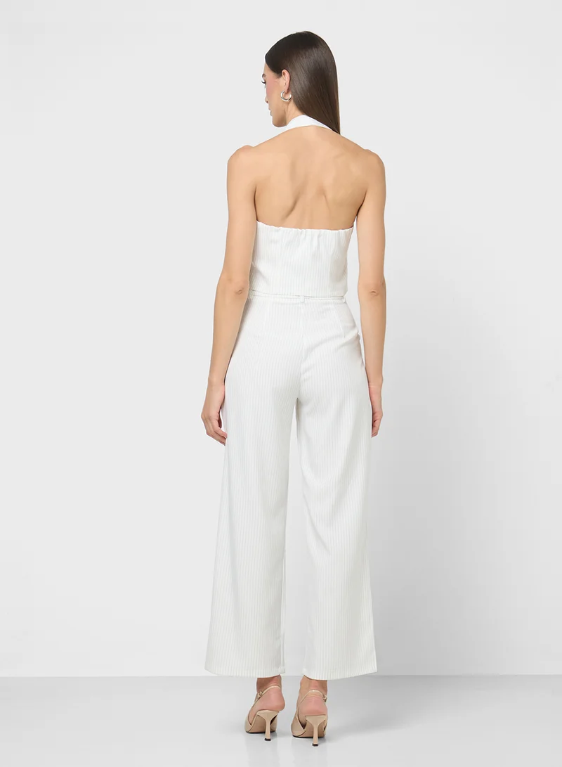 ايلا Striped Halter Neck Vest & Pant Set