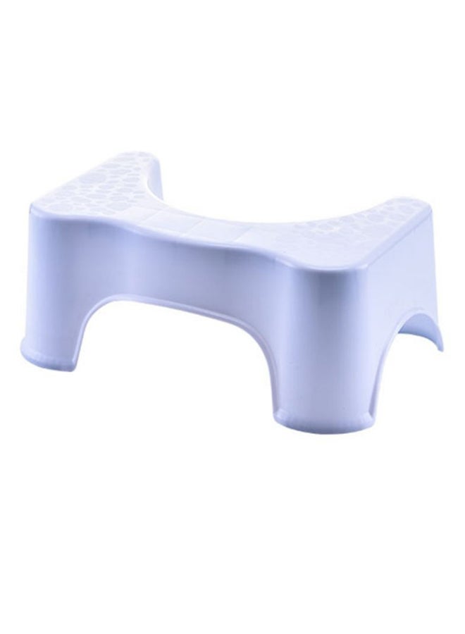Floral Thickened Nonskid Bathroom Toilet Stool White 42 x 26.5cm