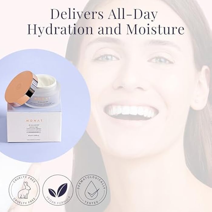 MONAT Be Balanced Lightweight Moisturizer - Restoring & Smoothing Hydrating Face Moisturizer with Hyaluronic Acid. Light Moisturizer Face Cream for Daily Skincare Routine - Net Wt. 45 ml / 1.52 fl oz - Image 5