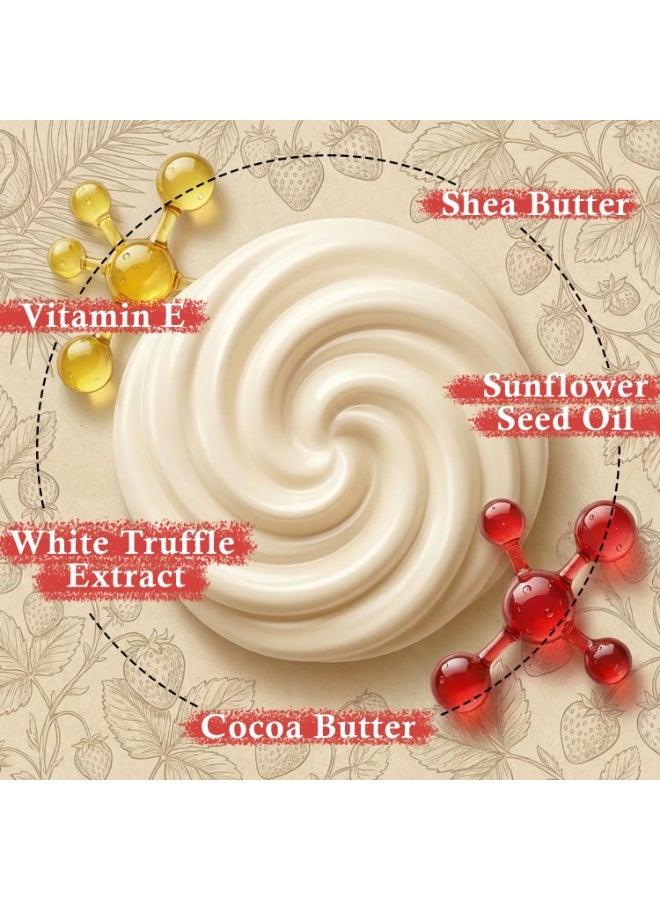 dr elvish Velvet Body Butter (Strawberry Cheesecake) to deeply hydrate and replenish the skin 200g - Image 2
