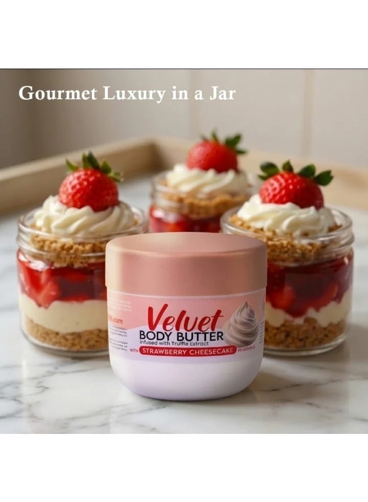 dr elvish Velvet Body Butter (Strawberry Cheesecake) to deeply hydrate and replenish the skin 200g - Image 4