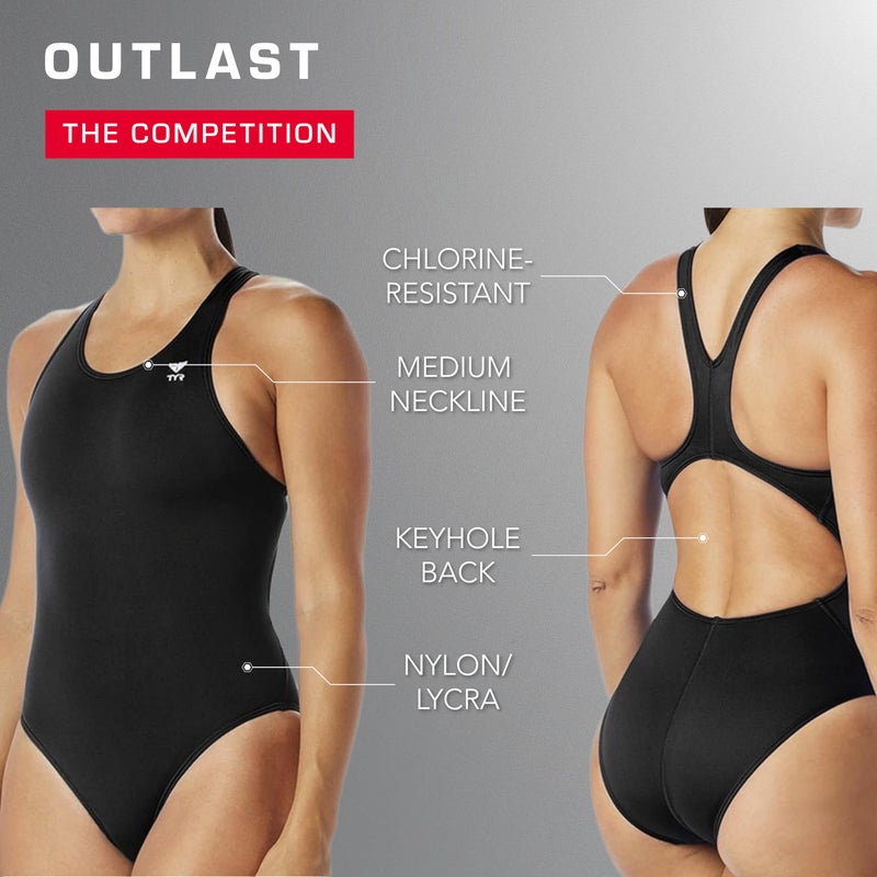 TYR womens Tyreco Maxfit athletic one piece swimsuits, Navy, 28 US - Image 5